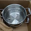 All-Clad Stockpot 8 qt Stainless Steel Multipot With Insert & Lid, Stainless Steel Pot, Induction, Oven Broiler Safe 600F Skillet, Professional Cookware, Silver