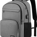 kamater Backpack for School, college BackPack for Teens,Students, with 15.6 inch Laptop SleeveBack Pack for Boys, Large Computer Back Pack with Compartments for Men & Women (Grey)