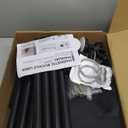 Room Divider Curtain Set-No Drilling Curtain Rod Set, Room Divider Wall for Partition Room Dividers, Bedroom Divider Black-100 W x 84" L(Pack of 1)
