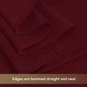 sancua Tablecloths for 6 Foot Rectangle Tables, 8 Pack - Washable Polyester Fabric Table Cloth for Chirstmas Party, Birthday, Banquet Reception, 54x108 Inch Burgundy
