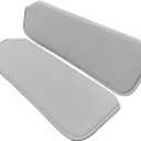Tokinng Car Sun Visor Pair Grey Fit for Chevy GMC Pickups Truck 1988-1998, Full Size Driver and Passenger Side Sun Visor Replaces 38-2118-LG, SV201-1808, 15963109