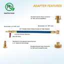 3 x Tool Daily Winterize Blowout Adapter with Shut Off Valve, RV Winterizing Kit 12" Air Compressor Quick Connect Blow Out Fitting Plug for Motorhome, Boat, Camper, Travel Trailer