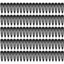 100Pcs Snap Hair Clips, Sublaga 2 Inch Bend Hair Clips, Metal Barrettes, No Slip Cute Solid Candy Color Hair Accessories for Girls, Women, Kids Teens or Toddlers (100pcs Black)