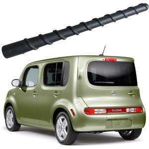 7 Inch Flexible Spiral Rubber Antenna for Nissan Cube (2009-2014), Car Wash Proof - Internal Copper Coil Antenna Mast Replacement