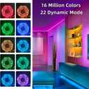 100FT Smart LED Strip Lights , RGB Strip Lights Sync to Music with 40 Key Remote Controller LED Lights for Bedroom, Christmas Lights decration (Multi-Colored, 100FT)