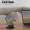 2 x Cell Phone Stand, Portable Phone Holder, Clear Phone Stand for Desk (Black)