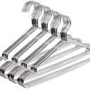 TIMMY Wire Hangers 40 Pack Stainless Steel Strong Metal Coat Hanger Clothes 16.5 Inch. (Sliver)