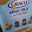 Graco 4Ever DLX 4-in-1 Baby Car Seat, Infant to Toddler Car Seat, 10 Years of Use, Rear-Facing, Forward-Facing, Highback Booster, and Backless Booster Seat Modes, Comfortable and Convenient, Charlie (EXP 2025-2035)