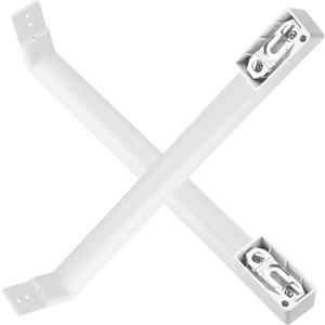 WR12X32350 Refrigerator Door Handle Set Fit for GE Refrigerator GTS18FGLFBB GIE16DGHBRBB GIE16DGHCRBB GIE16DGHHRBB Replace 5304504509 5304504510 AP6985343 PS12749320, White