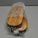 2 Pack Carved Wood Wall Planters with Fake Eucalyptus Stems for Wall Decor - Boho Wooden Wall Art for Living Room, Bedroom, Bathroom (Brown)