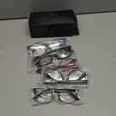 CCVOO Reading Glasses for Women/Men, Eyeglasses, Blue Light Readers for Women/Men, Computer Eye Glasses, Cheaters (2 Black/Turtle/Red/Dark Blue), Magnification Strength: 1.5 x