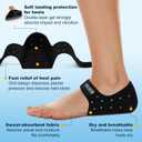 ZAIWOO Adjustable Heel Cups for Heel Pain Relief, Heel Spur Relief Products, Provide Supportive and Cushioning Gel Heel Pads Cushion for Plantar Fasciitis Relief Achilles Tendonitis