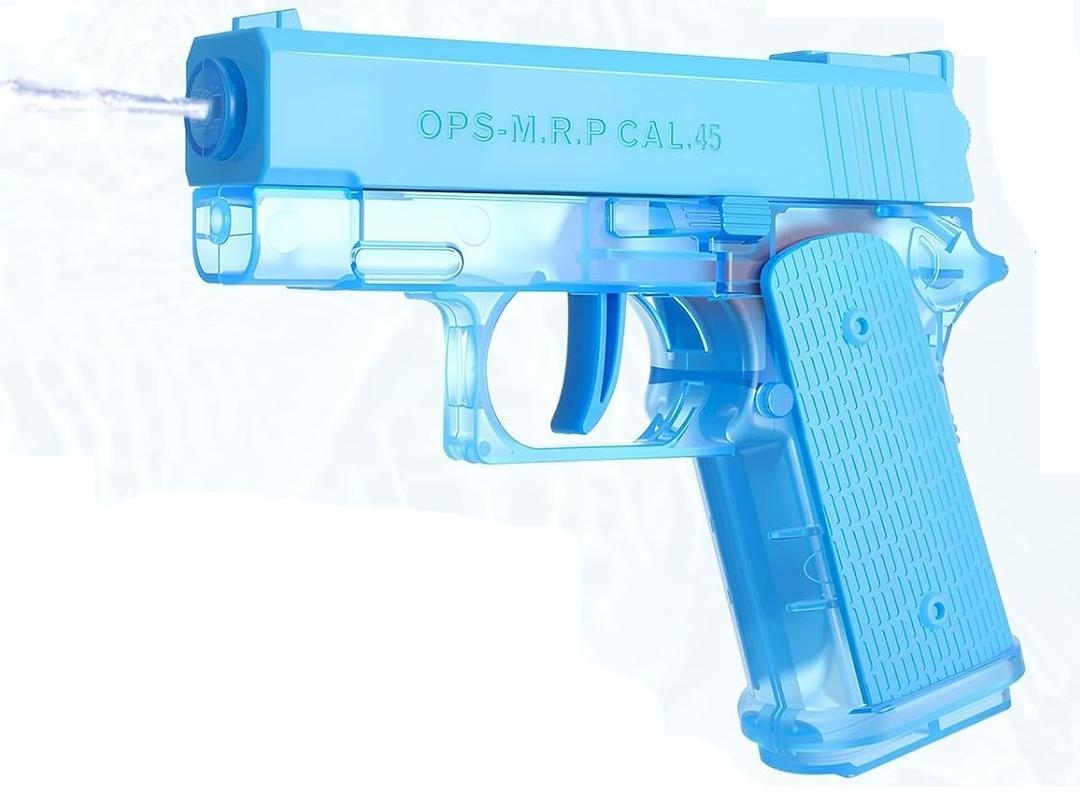 Cool Small Manual Water Guns 2 Pack - Super Squirt Water Pistol Toys for Kids&Aldult, Summer Outdoor Beach Pool Play, No Battery Needed, Aldult Boys Girls Gifts