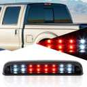 Auto Dynasty Dual Row LED Center High Mount Stop Lamp Third Brake Cargo Light for Ford F250 F350 Super Duty 99-16 | Ranger 93-11, Explorer Sport Trac 01-05 | Mazda B-Series 94-10, Black Housing, Smoke (Black / Smoked)