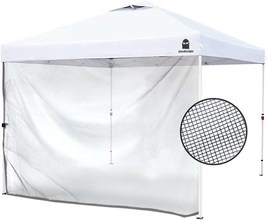 Mesh Sidewall for 10x10 Pop Up Canopy - Straight Leg, Commercial Grade Black Mesh Walls, 1 Pack Only
