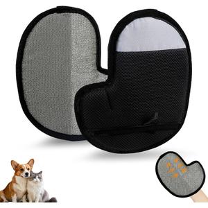 Pet Hair Removal Glove, Electrostatic Pet Hair Remover Glove for Cats & Dogs, Reusable Brush Static Grooming Glove for Couch, Furniture, Carpet, Car Seat, Curtain