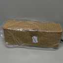 Seagrass Tank Basket with Lid Woven Toilet Roll Storage Basket with Sections Rectangular for Organize Snack Toys Tampon (Large Compartment 16.5inch L x 5.5inch W x 5.5inch H) Natural