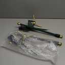 2PCS Garden Sprinkler 360° Rotating 3-Arm Hose Sprinkler with Adjustable Telescoping Base Lawn Watering System for 26-33ft Diameter Large Area Coverage