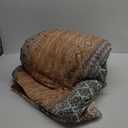 Boho Queen Comforter Set 8 Pieces, Brown Bohemian Striped Bed in a Bag, Paisley Soft Microfiber Bedding Comforter Set