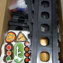 Funwee Steam Track Train Set for Toddlers, Magnetic Connection Train Toys w/Lights & Sounds, Electric Cartoon Choo Choo Train, Toy Train Christmas Birthday Gift for Toddlers 2 3 4 5+ Boy Girl (Blue)