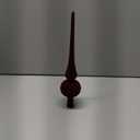 Sumind 11 Inch Burgundy Velvet Finial Christmas Tree Topper Vintage Spherical Tree Topper Velvet Finial Mid Century Christmas Ornament for Home Xmas Holiday Party Decorations