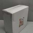 Rubtlamp 60PCS Christmas Plastic Plates, Disposable Party Plates, White Plastic Plates with Silver Christmas Tree Include 30White Dinner Platos, 30Silver Salad Platos