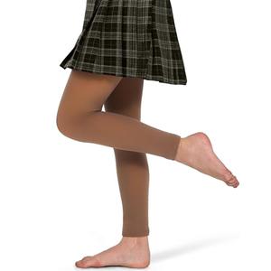 KBVOT Girls Fleece Lined Tights Kids Warm Thermal Winter Thick Leggings Pantyhose Fake Translucent Pants for School Dress, 4-6 Years 