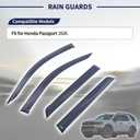 Rain Guards Window Visor Fit for Honda Passport 2026 Wind Deflectors Accessories Window Vent Visors Tape-on Outside Left & Right Side