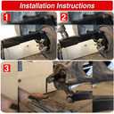 8629 Universal Wheel Bearing Hub Removal Tool Replace for ATD Tools, Compatible with All Axle Bolt Hubs (5, 6 and 8 Lug Hubs).