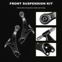 ASAPE Front Control Arm Ball Joint Sway Bar End Link Suspension Kit Fit for Lexus ES300 2002-2003,for Toyota Avalon 2005-2012,for Toyota Highlander 2002-2006