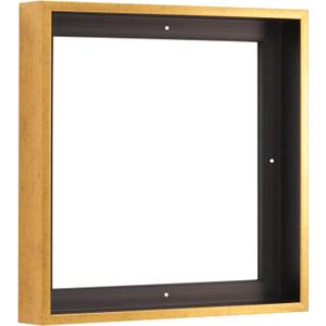 Pixy Canvas 12x12 inch Floater Frame for 1.5" Deep Canvas Paintings, Wood Panels & Stretched Canvas Boards (Rustic Gold, 12 x 12)