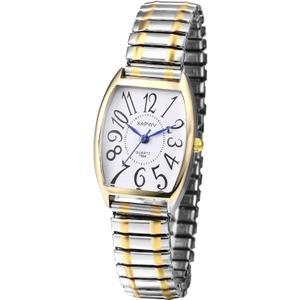 Avaner Women's Easy Reader Watches Ultra Thin Stretch Wrist Watches with Elastic Band