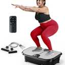 FEIERDUN Vibration Plate Exercise Machine, 330 LBS Capacity Vibration Plate for Lymphatic Drainage, Max Space for Whole-Body Workout & Relaxation at Home