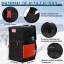 65L Ski Boot Bag Backpack for Ski Helmet, Gloves, Snowboard & Skis Accessories, Large Waterproof Snowboard Ski Boot Travel Backpack for Men,Women and Youth (Red)