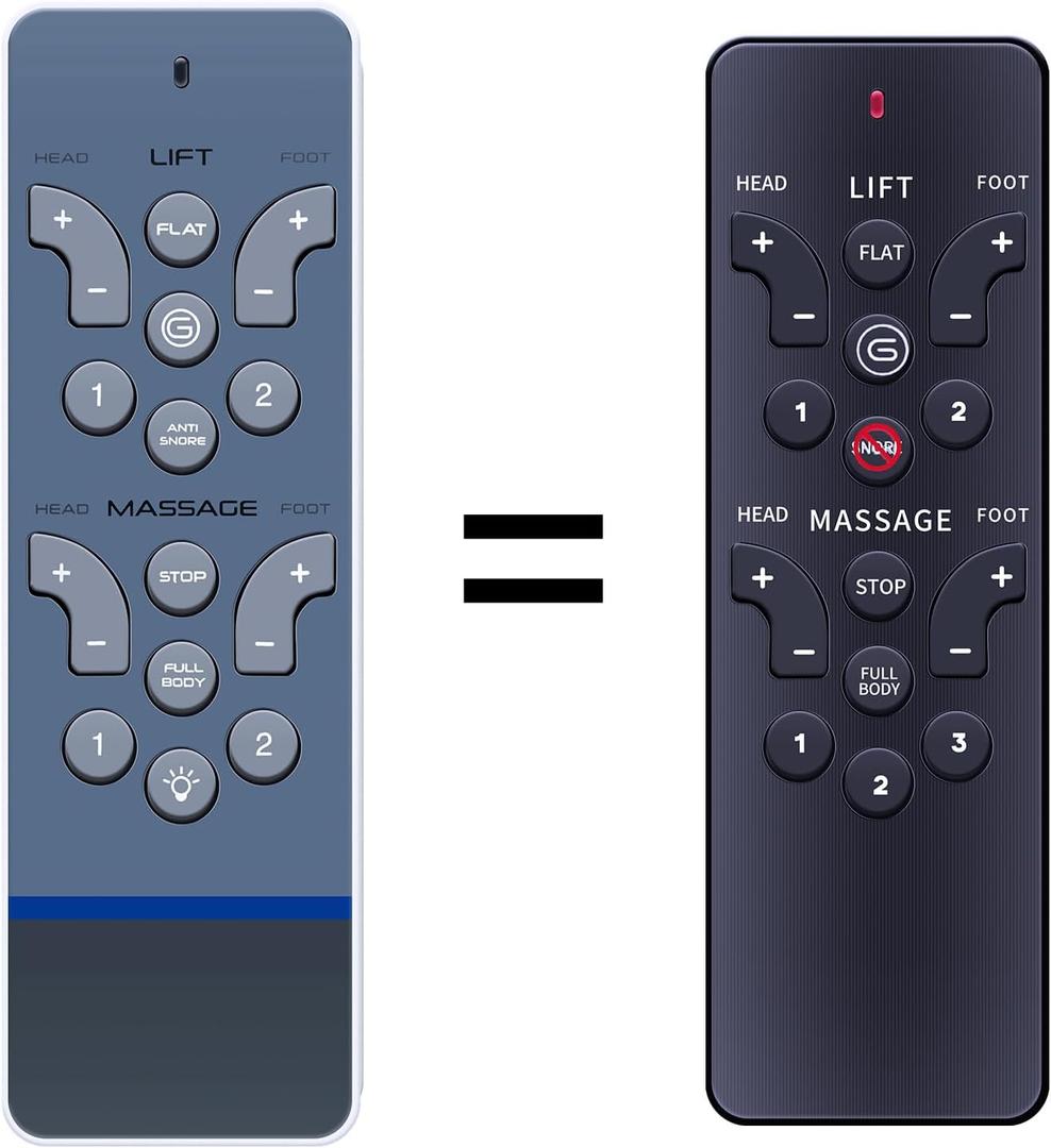 Replacement Remote Works for Reverie RC-WM-103/107/108 (New Grey Version), fit for Serta Motion Select Remote Controller Adjustable Bed
