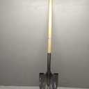  Steel Round Point Shovel with 48-Inch Wood Handle