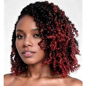 8 Inch Yanky Twist Crochet Hair for Black Women 8 Packs Mini Twist Crochet Braids Pre-Looped Yanky Twist Hair Extensions Spring Crochet Hair (1B/Bug)