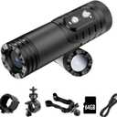 WiFi Helmet Camera, HD 1080P Bike Motorcycle Helmet Camera, IP66 Waterproof Action Camera for Cars, Bicycle, Motorbike & Sports Helmet (with 64G Card)