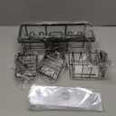 Veken Shower Caddy 6-Pack, Advanced Rustproof Design, No Drilling Adhesive Shelves, Rack with Soap Holder, Large Capacity Bathroom Organizers and Storage, Wall-Mounted Kitchen & Home Decor (6-Piece Set for Master Bathroom(Rustproof Upgrade), Black)