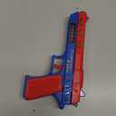 Light Up Pistol Toy  Hand Gun Toys with Dazzling Electric LEDs Light & Fighting Sound & Unique Telescopic Action, Great Party Favor, Gifts for Boys and Girls (Batteries Not Included) (Blue/Red)