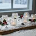 TRIRITE 36 Pack Votive Candle Holders, Clear Candle Holder for Wedding | 2 Size Elegant Thickened Glass Candle Holders, Reusable Durable Vintage Votives for Wedding Centerpieces Table Decor