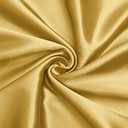 VACVELT Charmeuse Satin Fabric by The Yard, 64"x36" Inch Wide Gold Satin Fabric Shiny & Soft Cloth Fabric, Silky Satin Fabric for Bridal Dress, Wedding Decorations, Crafts, Sewing, Draping