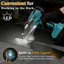 Cordless Sheet Metal Cutter for Makita 18V Battery,14GA Electric Metal Shears, 360° Pivoting Head,400Nm Torque, Brushless Scissors for Stainless Steel, Carpet, Leather, Metal and Iron（Tool Only）