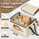 Bread Proofing Box with 3-Sided Heating, Electric Dough Proofer 68-131F & 99H Timer, Foldable Sourdough Proofer for Pizza & Fermentation, Large Capacity with Metal Rack & Water Tray
