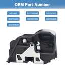 WMPHE Front Left Driver Side Door Lock Actuator Compatible with BMW E60 E65 E70 E90 E92-128i 135i 228i 230i 320i 323i 328d 528i 740i and More, Replaces OEM 937-800 51217202143