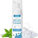 Dental Implant Cleaner, Cleans & Whitens Implants, Crowns, Bridges & Veneers, Freshens Breath & Supports Oral Health, Dental Bridge Cleaner Foam Bring Your Smile Back, 60ml