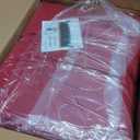 6-Pack 6ft Spandex Table Covers for Rectangle Standard Folding Tables - Wrinkle Resistant Stretch Tablecloths - Ultimate Fitted Table Protector for Parties, Trade Shows, Wedding (Burgundy)