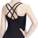 Daydance Toddler Kids Girls Camisole Leotards for Ballet, Double Breast Dance Bodysuit (13 Years)