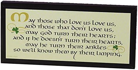Abbey Gift Abbey Press (Abbey & CA Gift) Those Who Love Us Mini Plaque, 0.88 x 2.88 x 0.75, Cream, Green, Black (56598U)