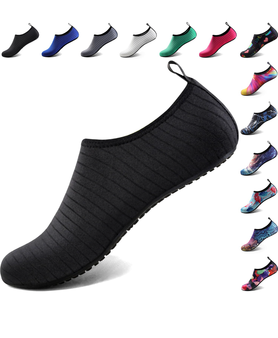 Water Shoes for Women Men Quick-Dry Aqua Socks Swim Beach Barefoot Yoga Exercise Wear Sport  Accessories Pool Camping Must Haves Adult Youth Size 38/39